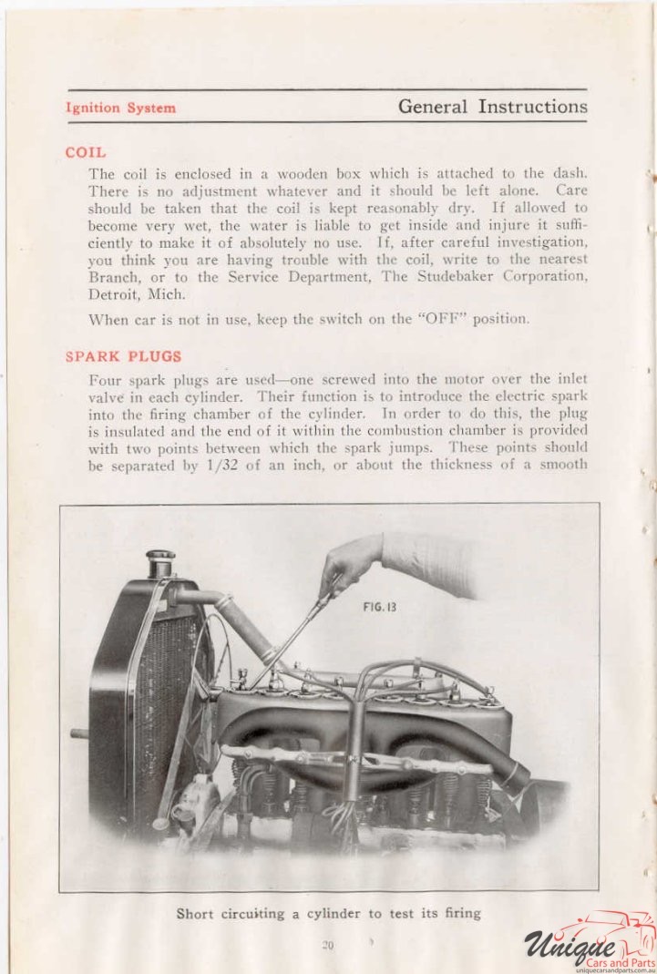 1912 Studebaker E-M-F 30 Operation Manual Page 37